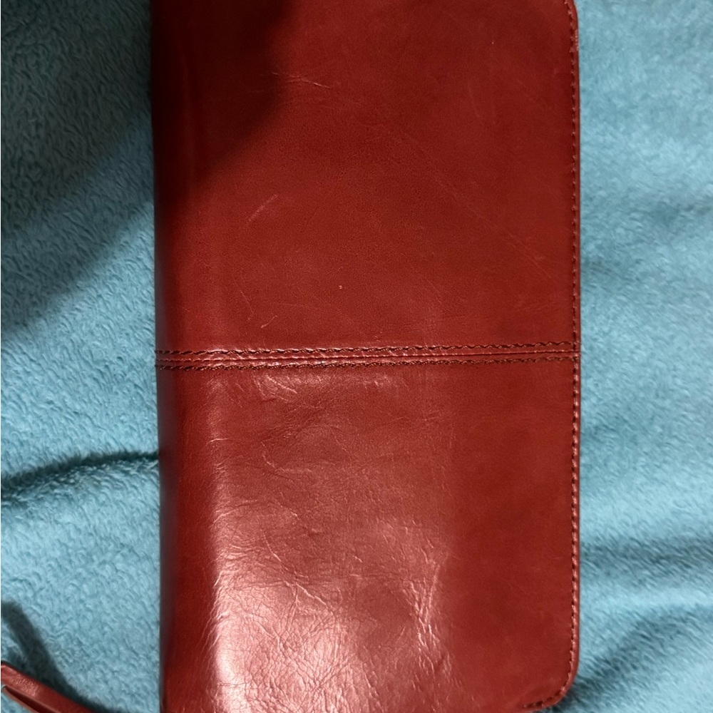 HOBO Red Leather Clutch